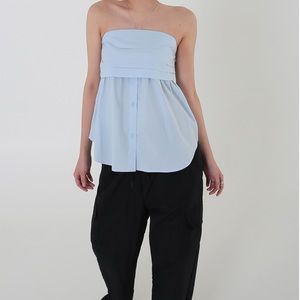 Strapless top blouse